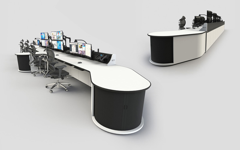 地鐵調(diào)度室控制臺(tái)效果圖片